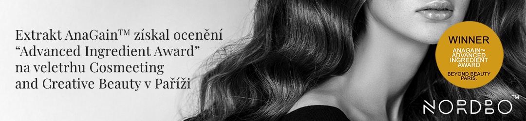 Účinná složka AnaGain získala cenu v soutěži Beauty Challanger Awards. 