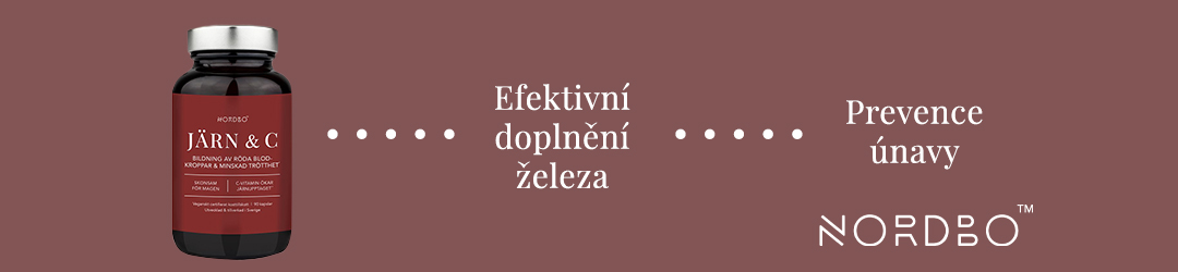 Železo a Vitamin C efektivní doplněk železa a prevence únavy.