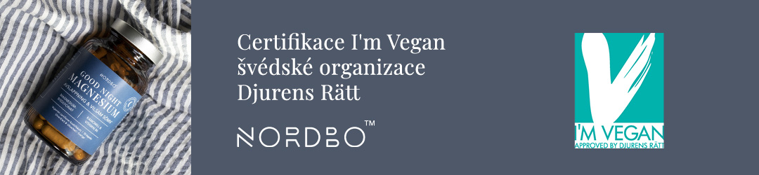 Certifikát I´m Vegan garantuje, že produkt je 100% rostlinného původu.