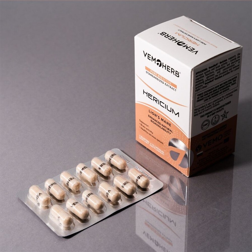 Hericium 60 kapslí (Extrakt z Korálovce ježatého)