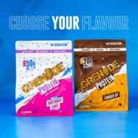 Grenade Whey Protein 480 g vanilla birthday cake + vzorek Pre-Workout 16,5g a vzorek BCAA 13g zdarma