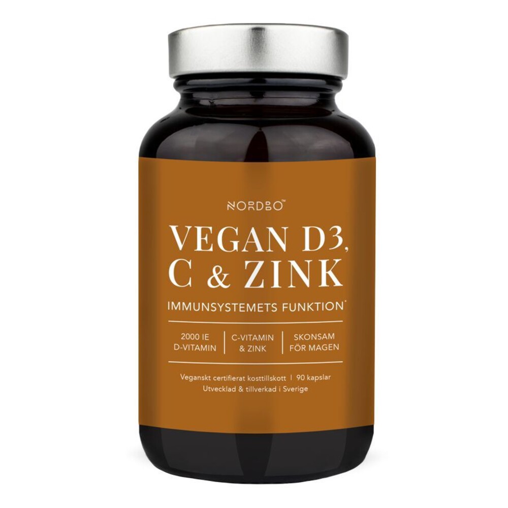 Vegan D3, C and Zinek 90 kapslí SK