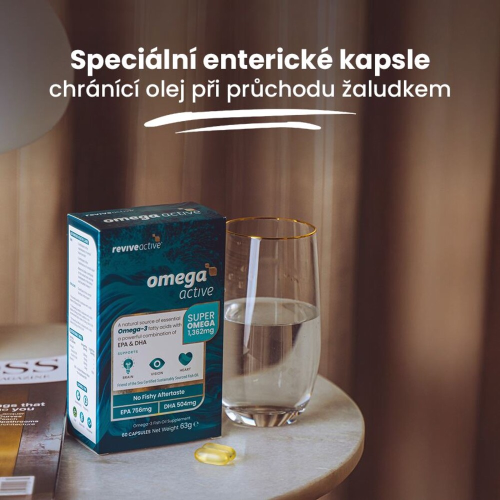 Omega 3 Active 60 kapslí (756mg EPA and 504mg DHA)