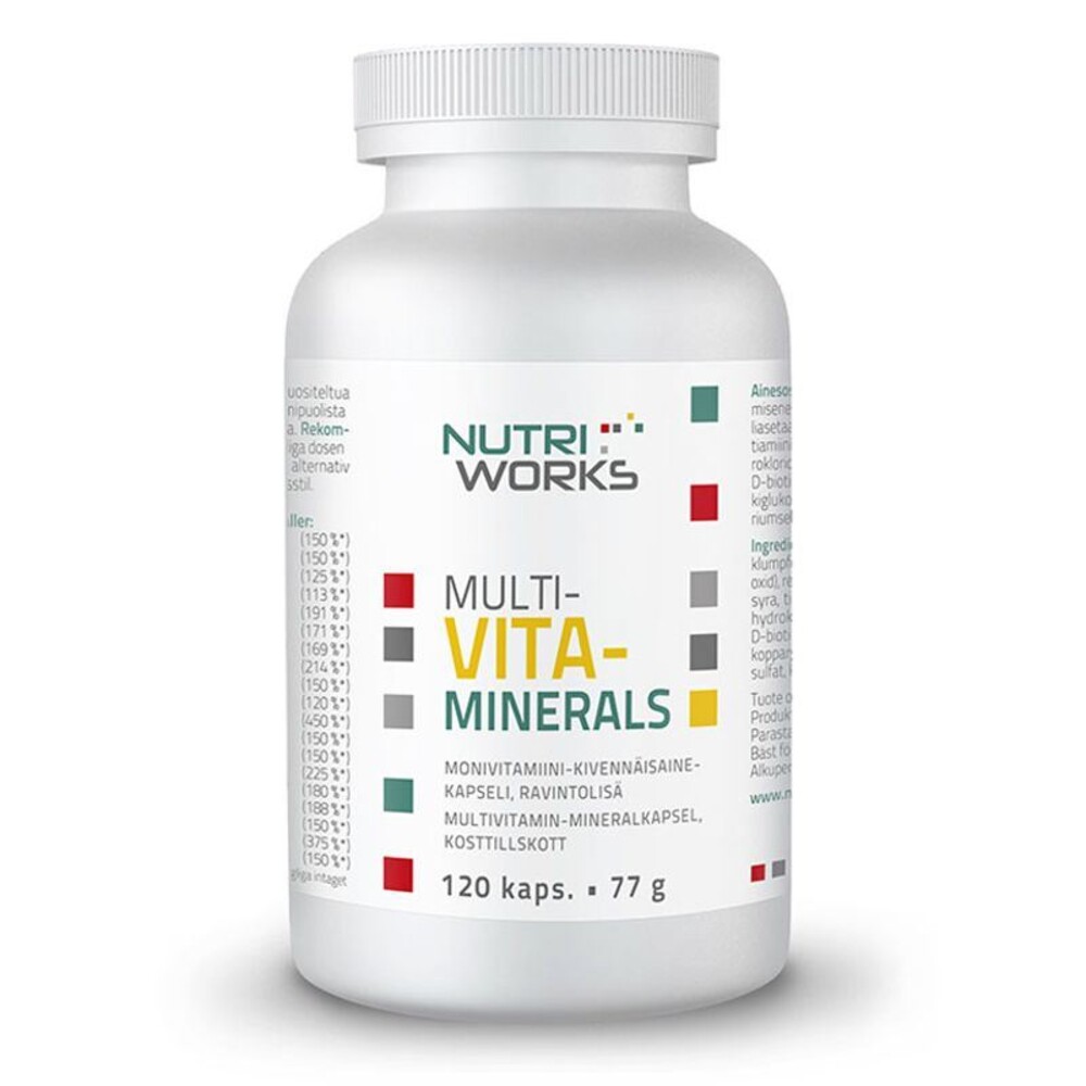 Multivitaminerals 120 kapslí (Směs vitamínů a minerálů) SK