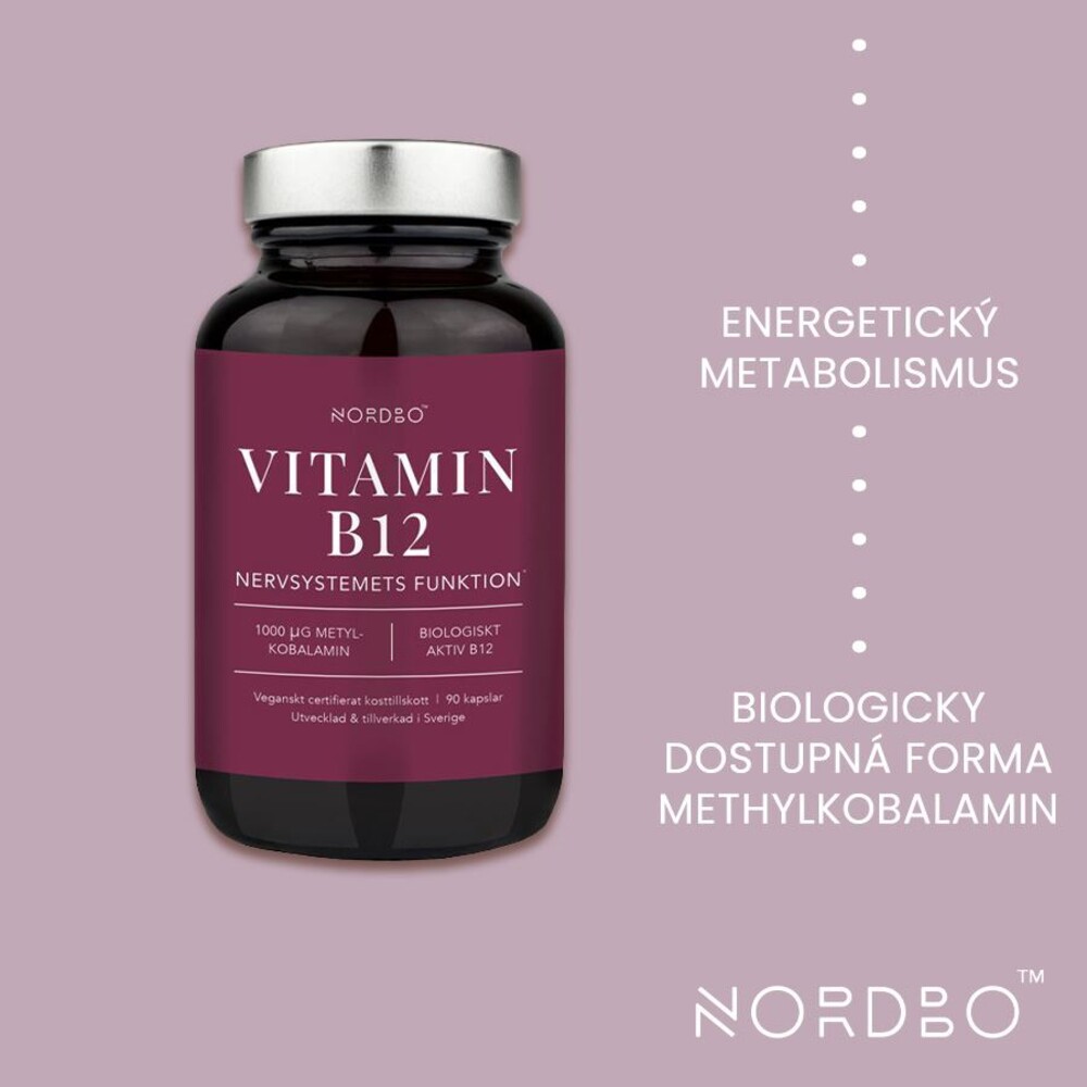 B12 1000ug 90 kapslí