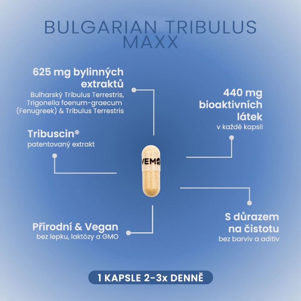 Tribulus Terrestris MAXX 60 kapslí