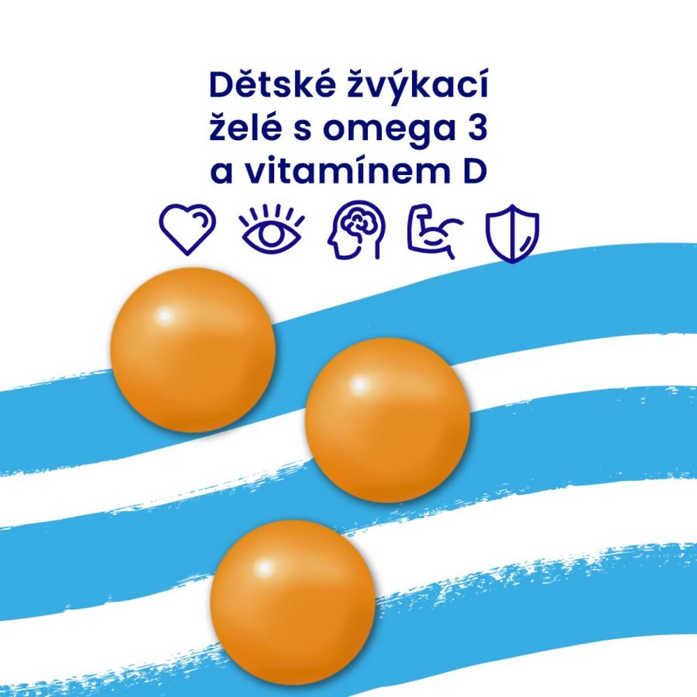 Kids Omega 3 30 gummies (250mg DHA, 70mg EPA and Vitamin D 200IU)