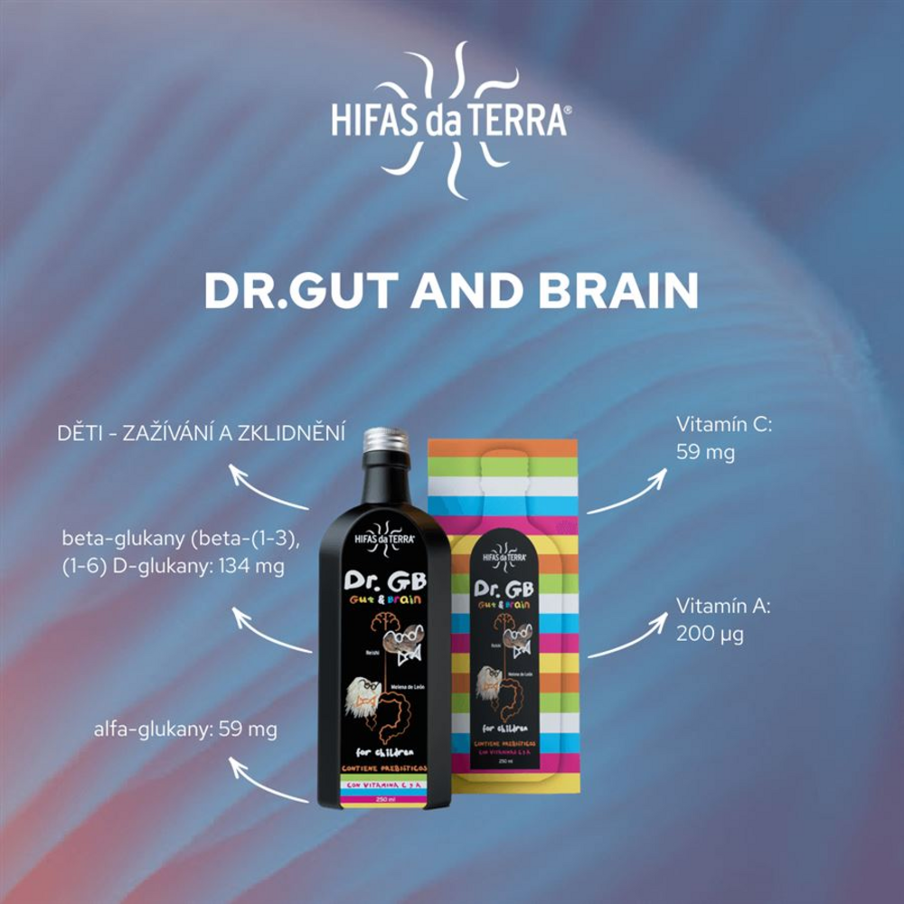 Dr. Gut and Brain for Children 250 ml (Reishi a Hericium pro děti)