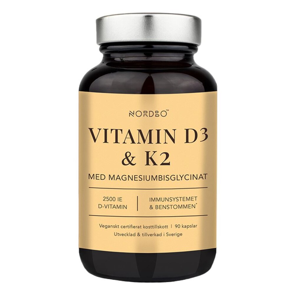 Vitamin D3 2500IU a K2 50μg 90 kapslí