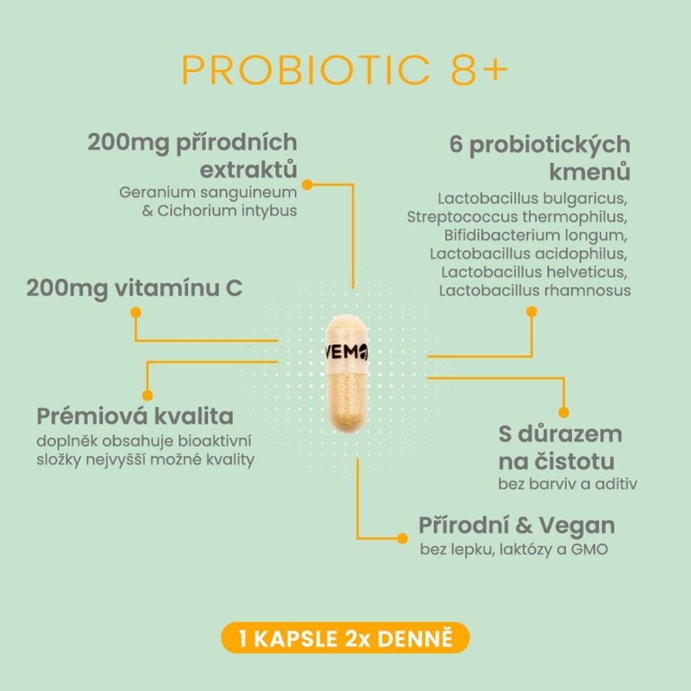 Probiotic 8+ Immuno 24 kapslí