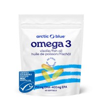 Omega 3 60 kapslí (250mg DHA and 400mg EPA) původ Aljaška 