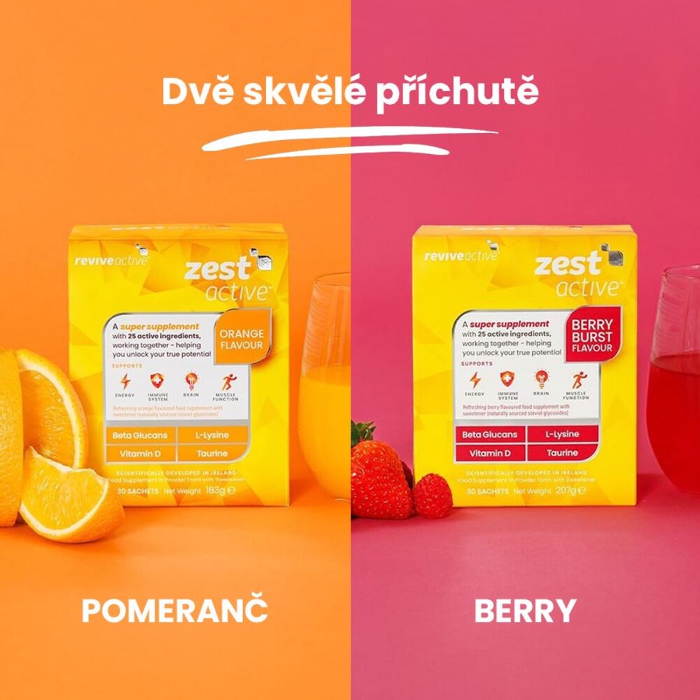 Zest Active 7 sáčků (Energie, imunita, mozek, funkce svalů)