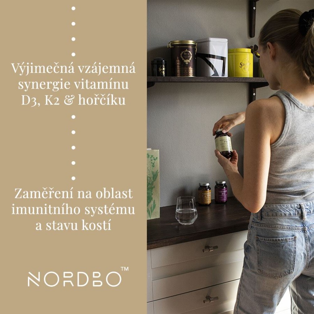 Vitamin D3 and K2 and Magnesium 90 kapslí