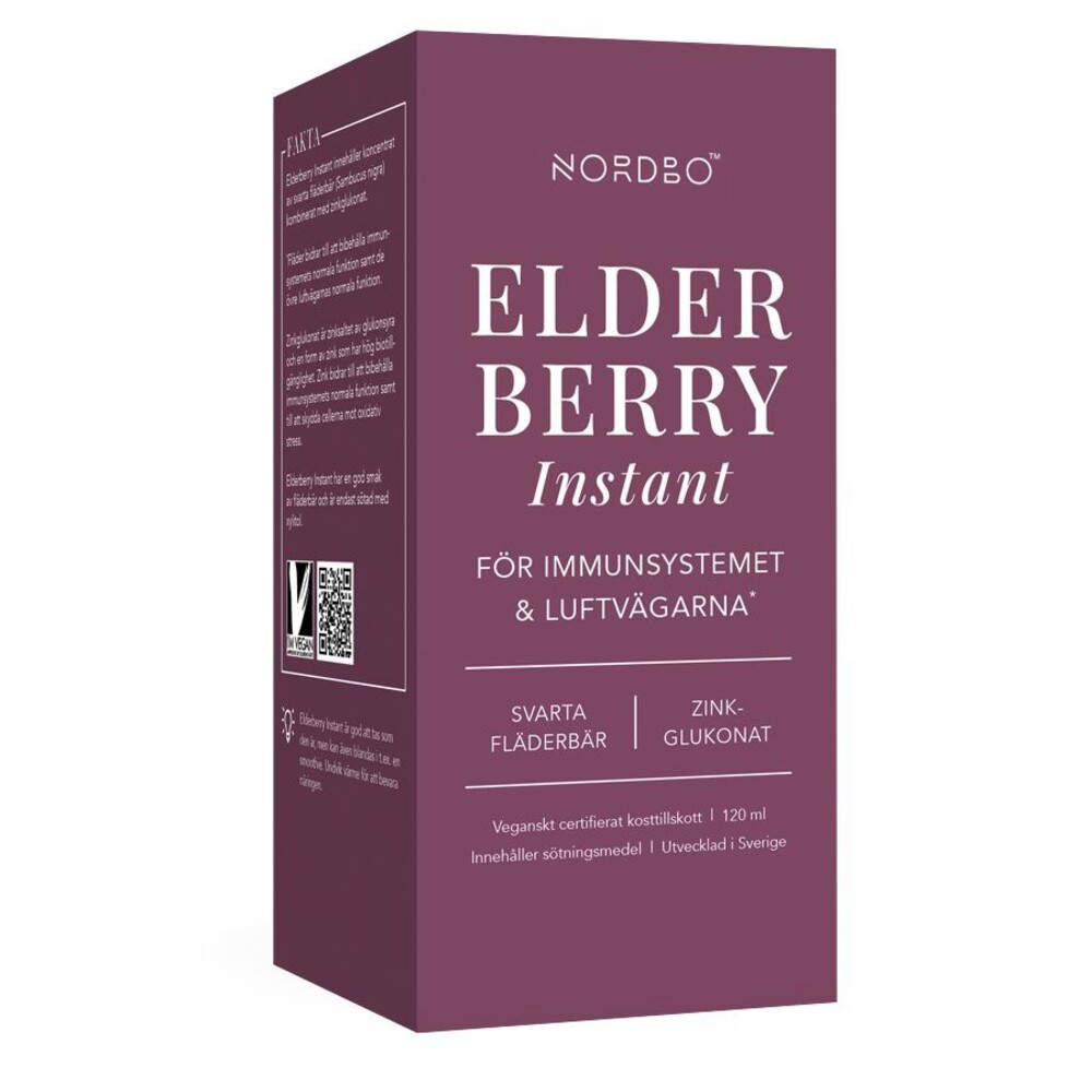Elderberry Instant 120 ml (Extrakt z černého bezu + zinek)