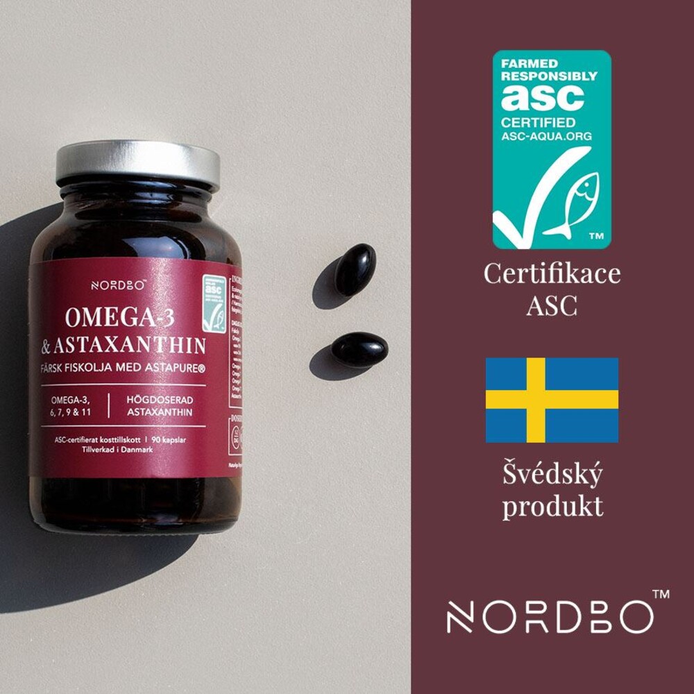 Omega 3 and Astaxanthin 90 kapslí