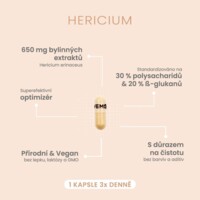 Hericium 60 kapslí (Extrakt z Korálovce ježatého)