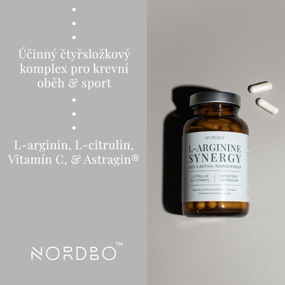L-Arginine Synergy 90 kapslí