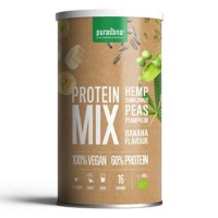 Vegan Protein MIX BIO 400g banán (konopí, slunečnice, hrách, dýně) 