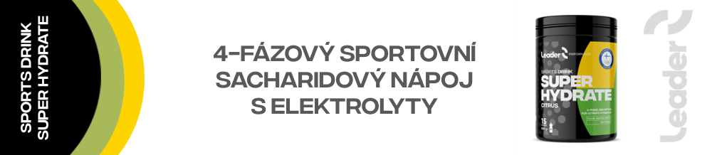 Sportovní 4-fázový sportovní sacharidový nápoj s elektrolyty.